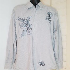 191 Unlimited Dress Shirt Flip Cuff Embroidered